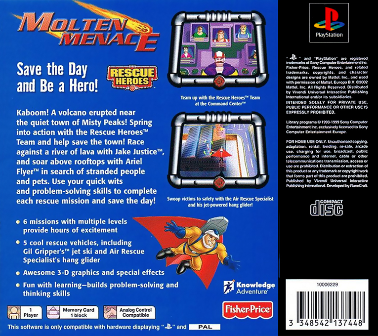 Rescue Heroes - Molten Menace — box-2D-back (EU)