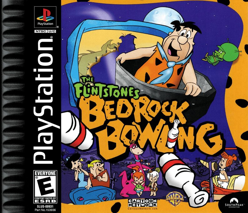Flintstones - Bedrock Bowling, The box art