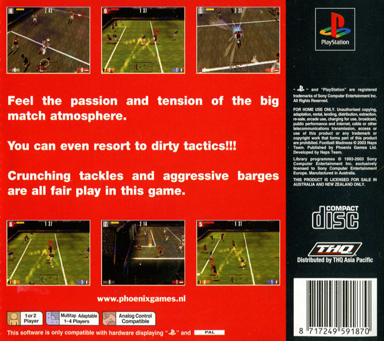 Football Madness — box-2D-back (AU)