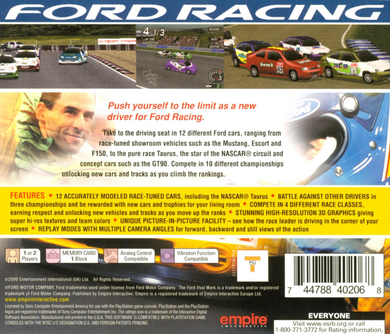 Ford Racing — box-2D-back (US)