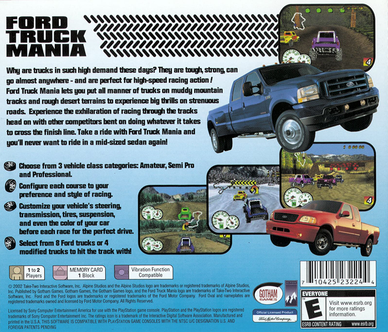 Ford Truck Mania — box-2D-back (US)