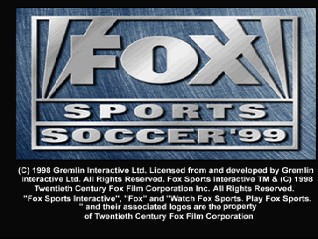 Fox Sports Soccer '99 — sstitle (US)