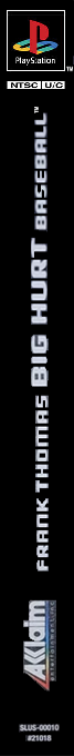 Frank Thomas Big Hurt Baseball — box-2D-side (AME)