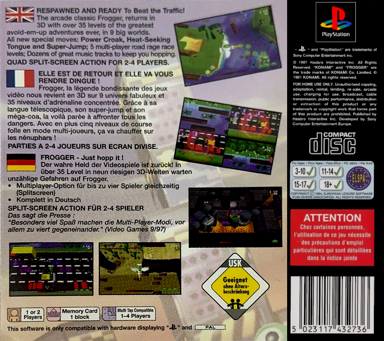 Frogger — box-2D-back (EU)