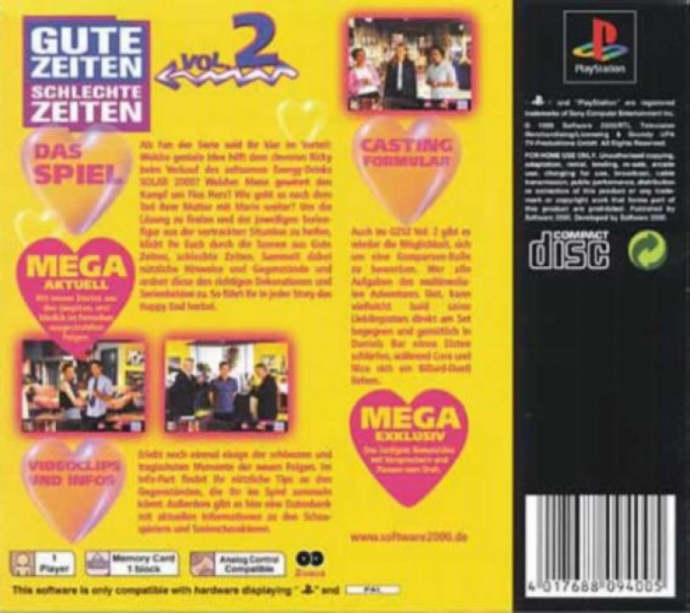 Gute Zeiten Schlechte Zeiten Vol. 2 — box-2D-back (DE)