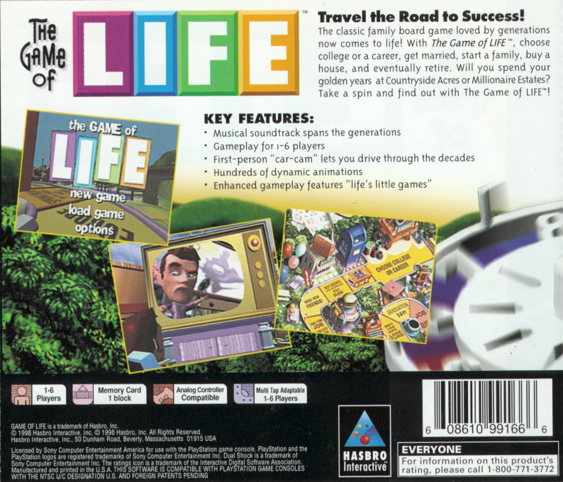 Game Of Life, The — box-2D-back (US)