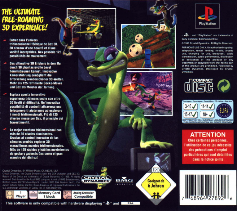 Gex - Enter The Gecko — box-2D-back (EU)
