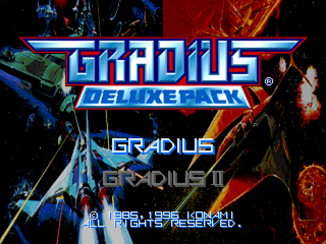 Gradius Deluxe Pack — sstitle (JP)