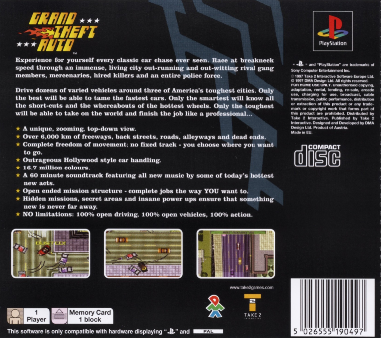 Grand Theft Auto — box-2D-back (EU)