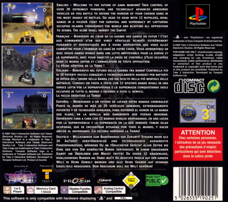 Grudge Warriors — box-2D-back (EU)