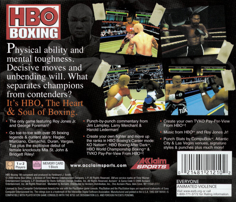 Hbo Boxing — box-2D-back (US)