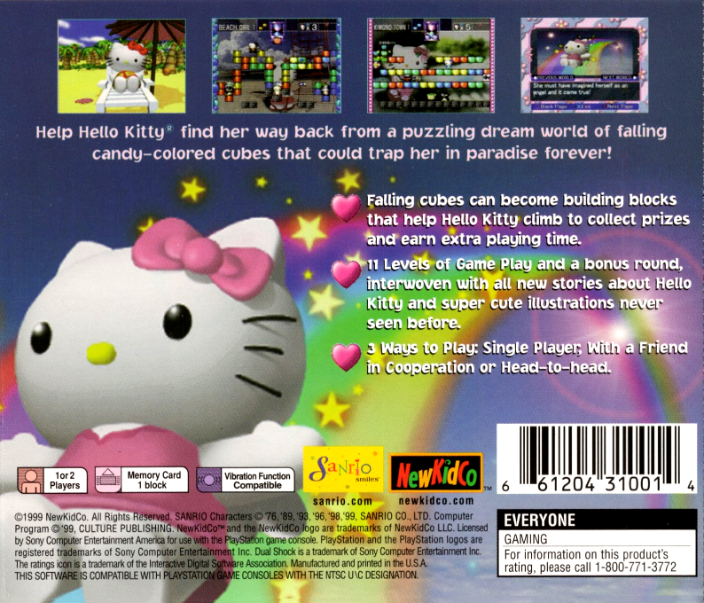 Hello Kitty - Cube Frenzy — box-2D-back (US)