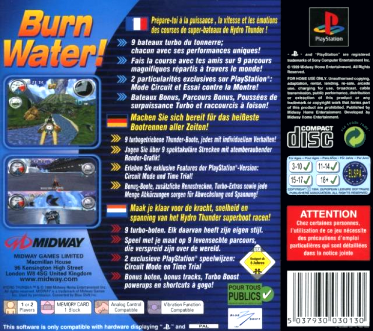 Hydro Thunder — box-2D-back (EU)
