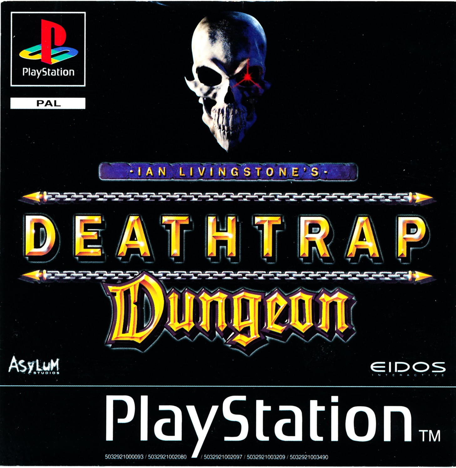 Ian Livingstone's Deathtrap Dungeon — box-2D (EU)