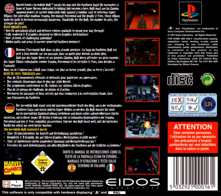 Incredible Hulk - The Pantheon Saga, The — box-2D-back (EU)