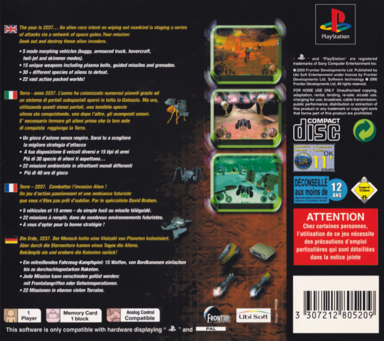 Infestation — box-2D-back (EU)