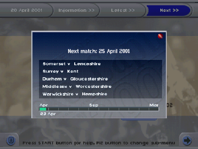 International Cricket Captain 2001 - Ashes Edition — ss (EU)