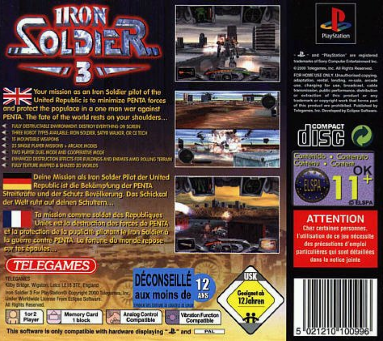 Iron Soldier 3 — box-2D-back (EU)
