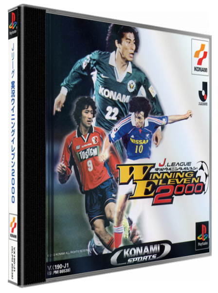 J. League Jikkyou Winning Eleven 2000 — box-3D (JP)