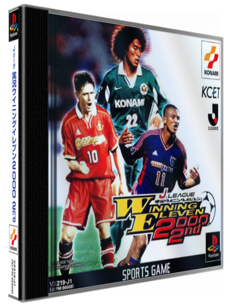 J. League Jikkyou Winning Eleven 2000 2nd — box-3D (JP)