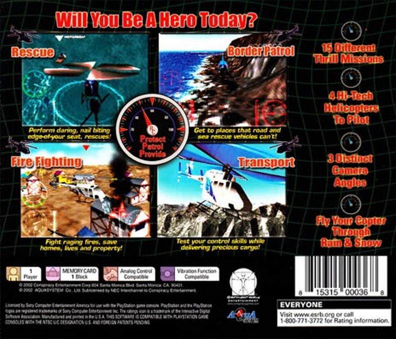 Rescue Copter — box-2D-back (US)