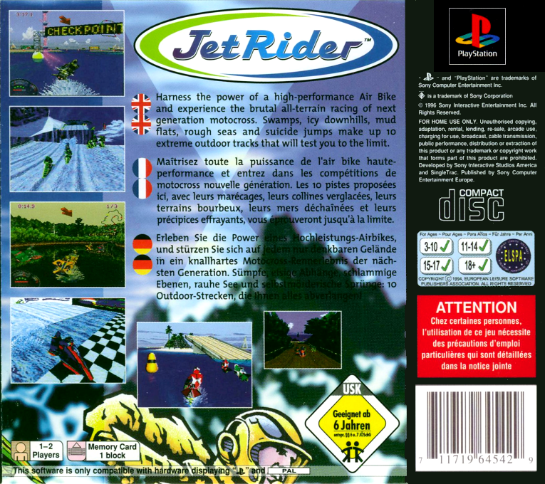 Jet Rider — box-2D-back (EU)
