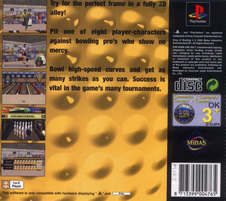 King Of Bowling 2 — box-2D-back (EU)
