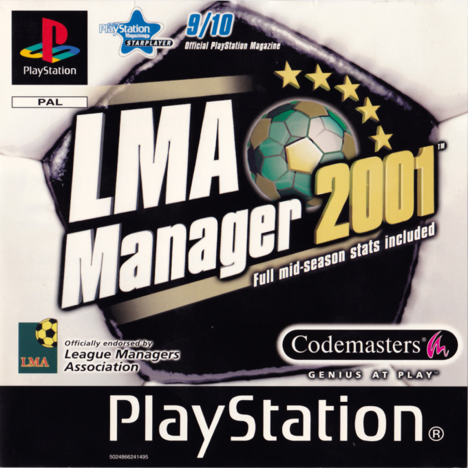 Lma Manager 2001 box art
