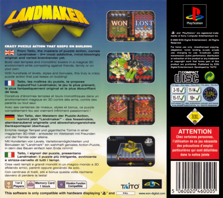 Land Maker — box-2D-back (EU)