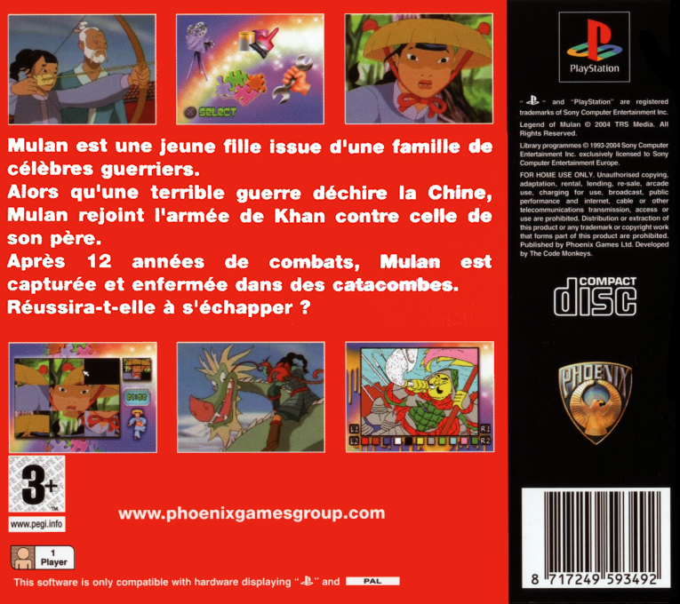 Legend Of Mulan — box-2D-back (FR)