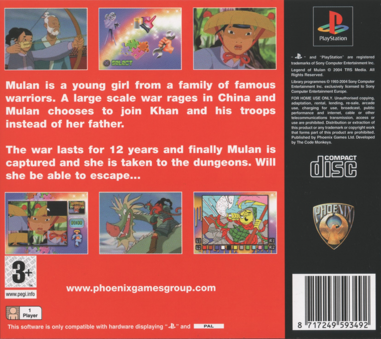 Legend Of Mulan — box-2D-back (EU)