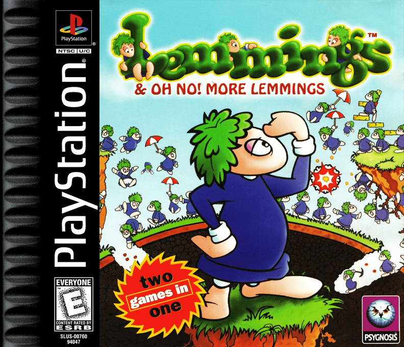 Lemmings And Oh No! More Lemmings box art