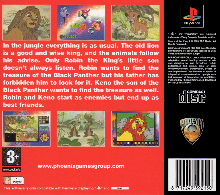 Lion And The King 2 — box-2D-back (EU)