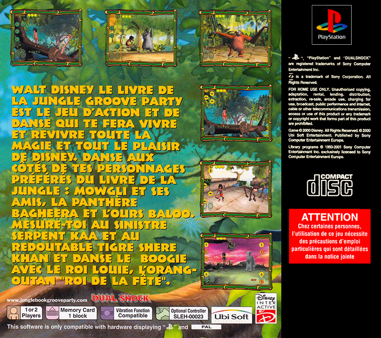 Jungle Book - Rhythm N'groove, The — box-2D-back (FR)