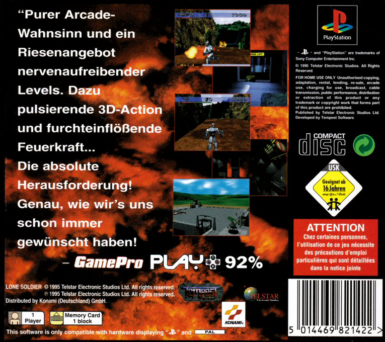 Lone Soldier — box-2D-back (DE)