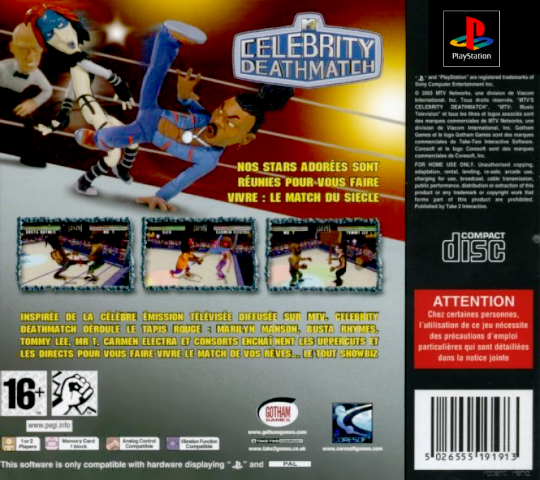 Mtv Celebrity Deathmatch — box-2D-back (FR)