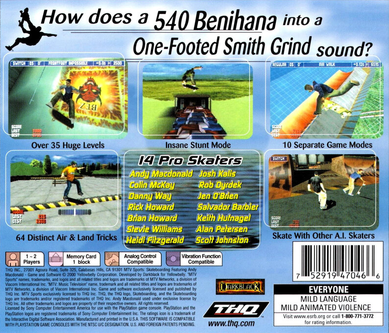 Mtv Sports Skateboarding — box-2D-back (US)