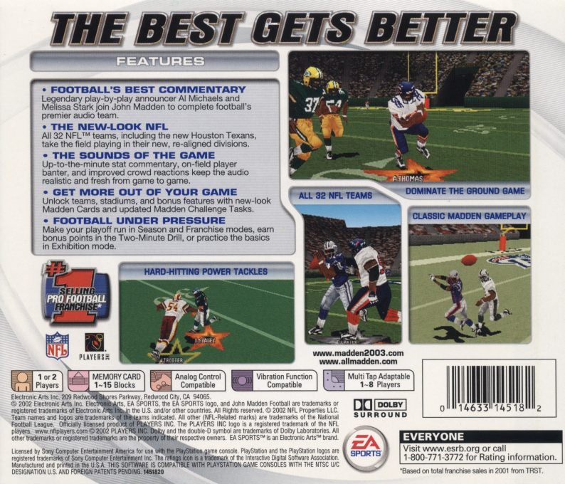 Madden Nfl 2003 — box-2D-back (US)