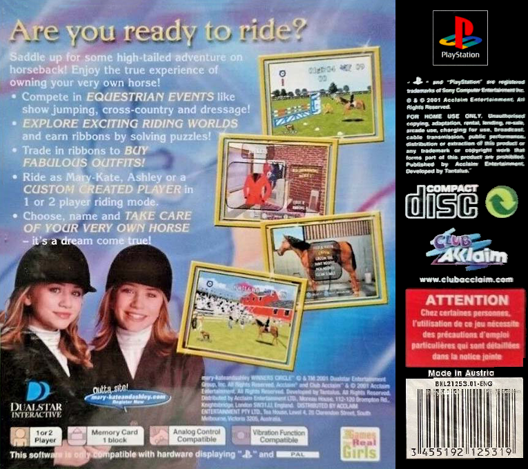 Mary-kate And Ashley - Winners Circle — box-2D-back (EU)