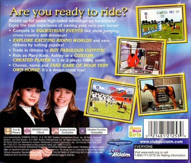 Mary-kate And Ashley - Winners Circle — box-2D-back (US)