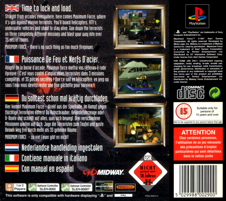 Maximum Force — box-2D-back (EU)