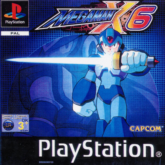 Mega Man X6 — box-2D (EU)