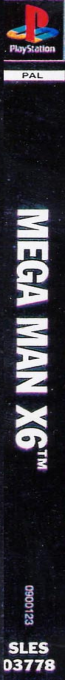 Mega Man X6 — box-2D-side (EU)
