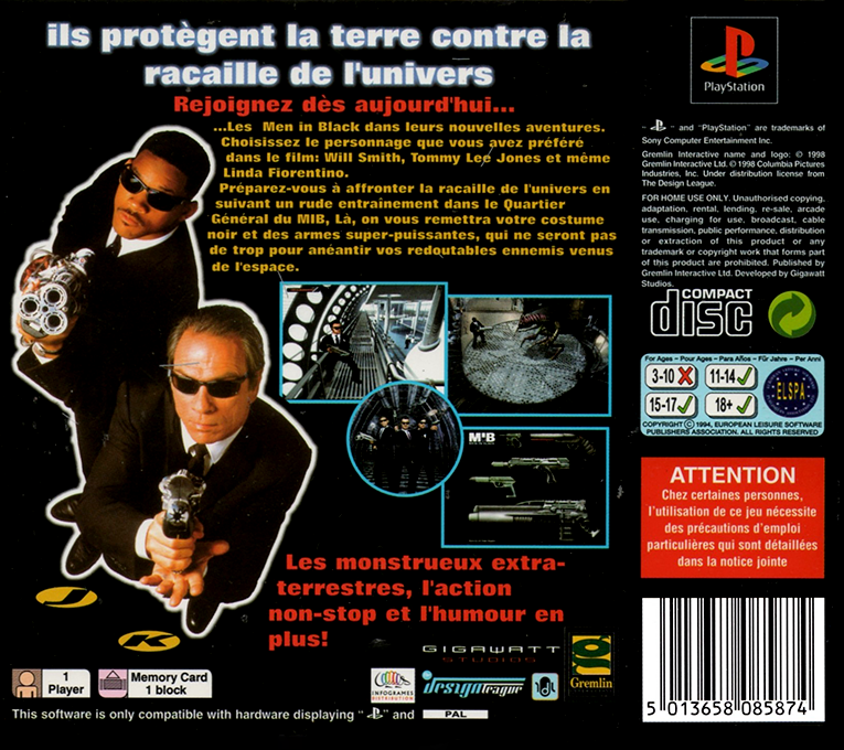 Men In Black - The Game — box-2D-back (FR)
