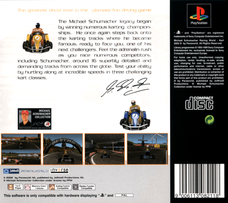 Michael Schumacher Racing World Kart 2002 — box-2D-back (EU)