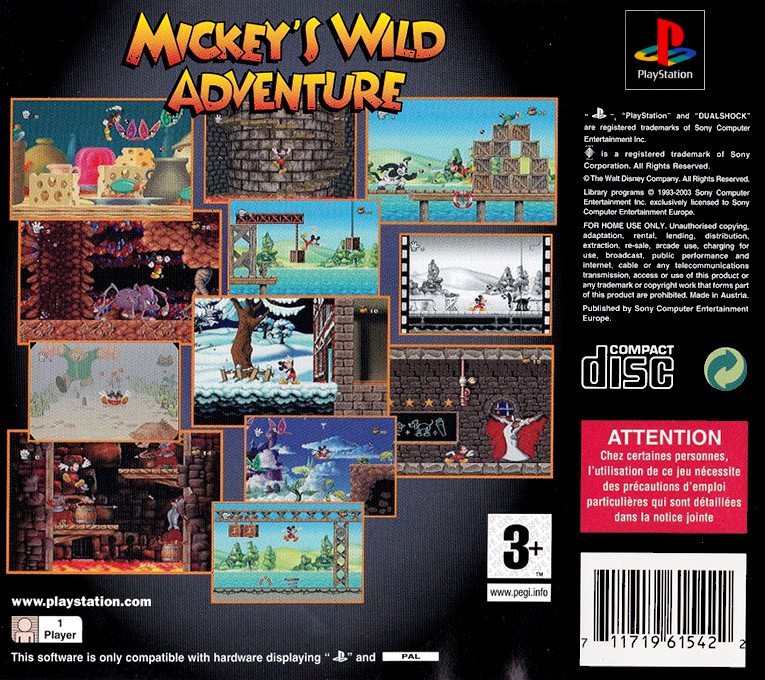 Mickey's Wild Adventure — box-2D-back (EU)