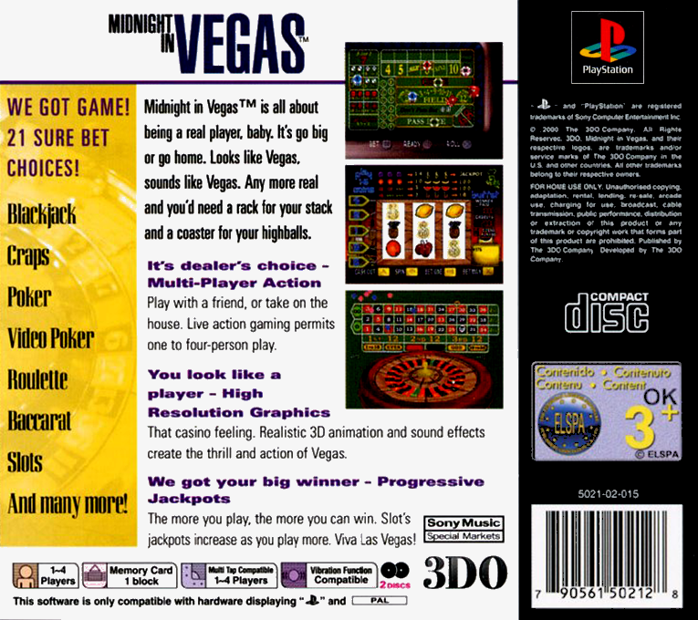 Midnight in Vegas — box-2D-back (EU)