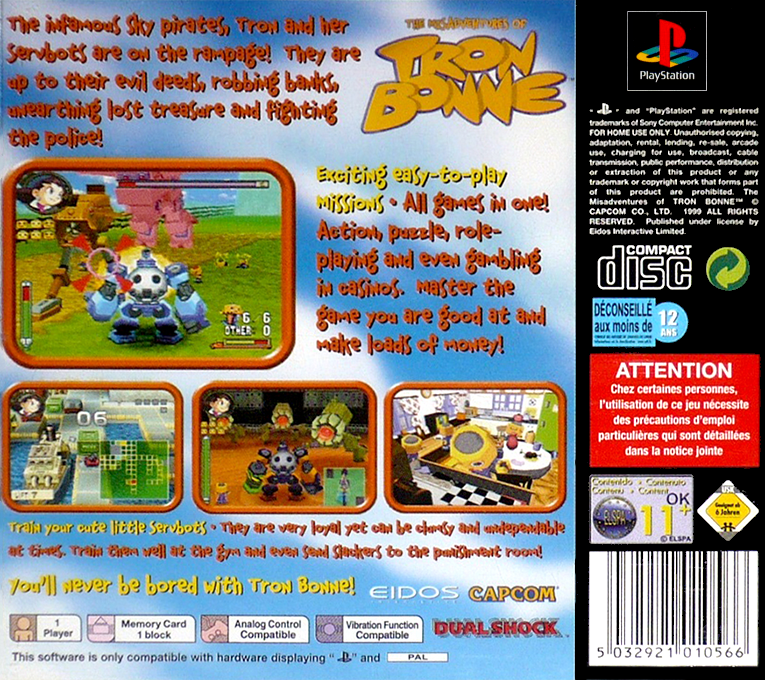 Misadventures Of Tron Bonne, The — box-2D-back (EU)