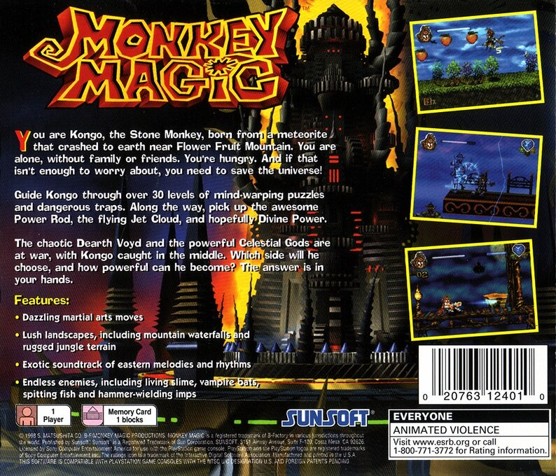 Monkey Magic — box-2D-back (US)