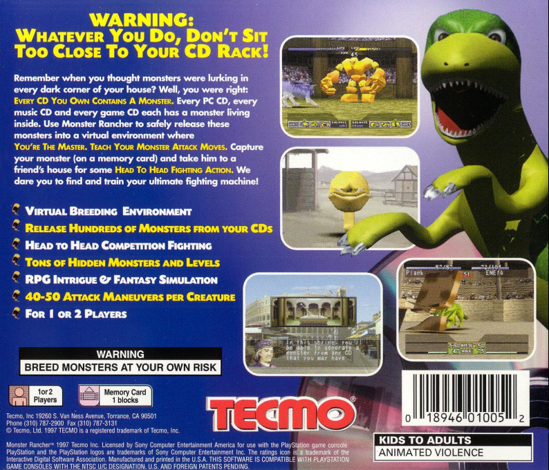 Monster Rancher — box-2D-back (US)